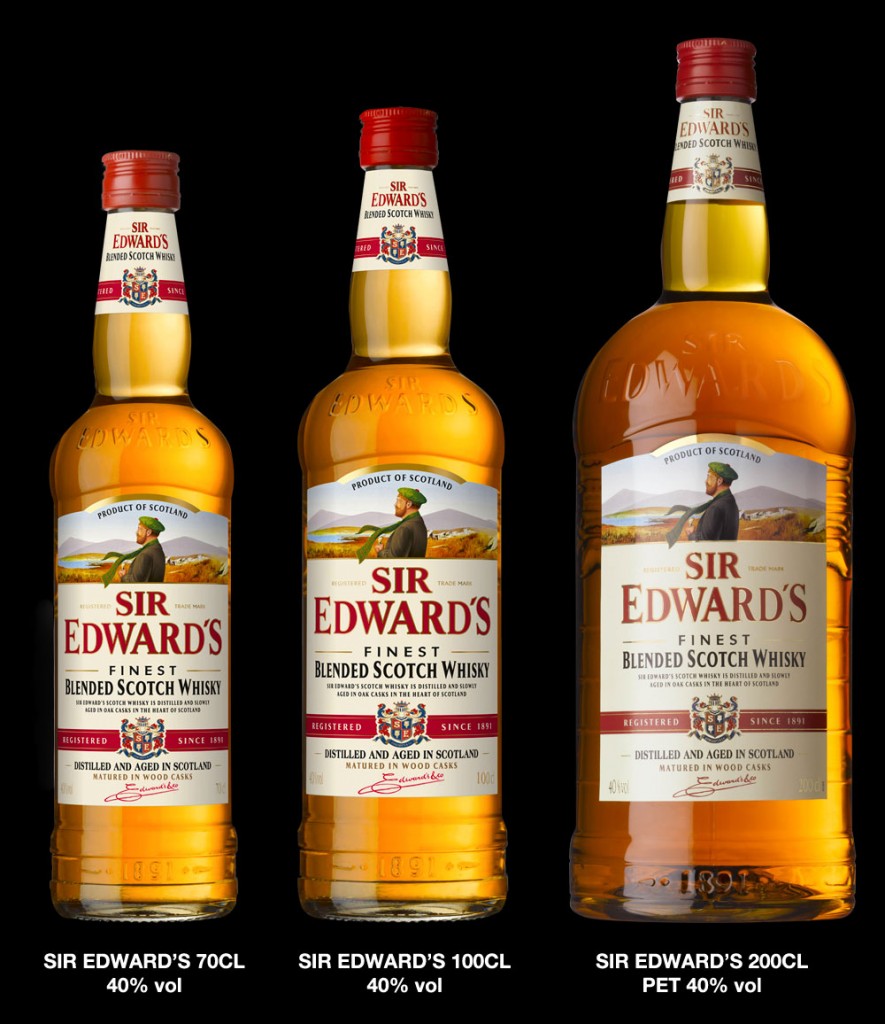 La gamme de whisky écossais Sir Edward
