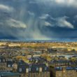 Orage de neige sur Édimbourg