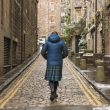 El kilt y el anorak de plumas