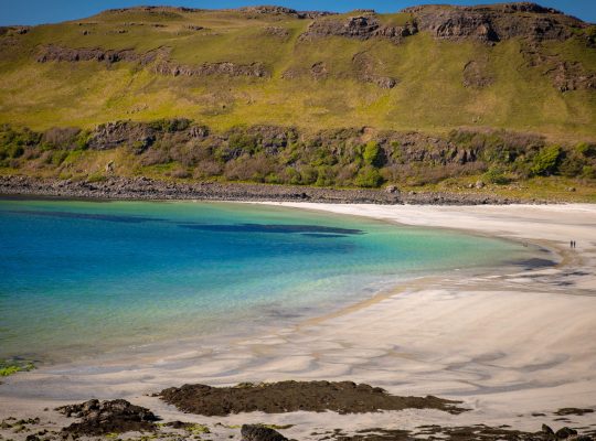 Calgary bay et ses eaux turquoises