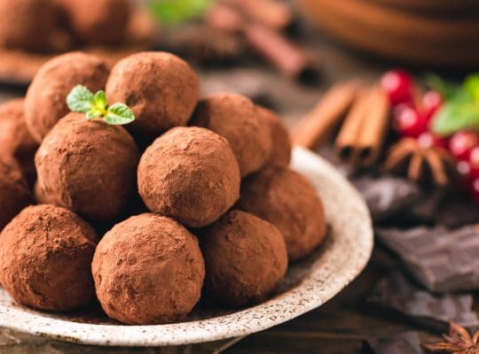 Truffes au chocolat et Scotch Whisky