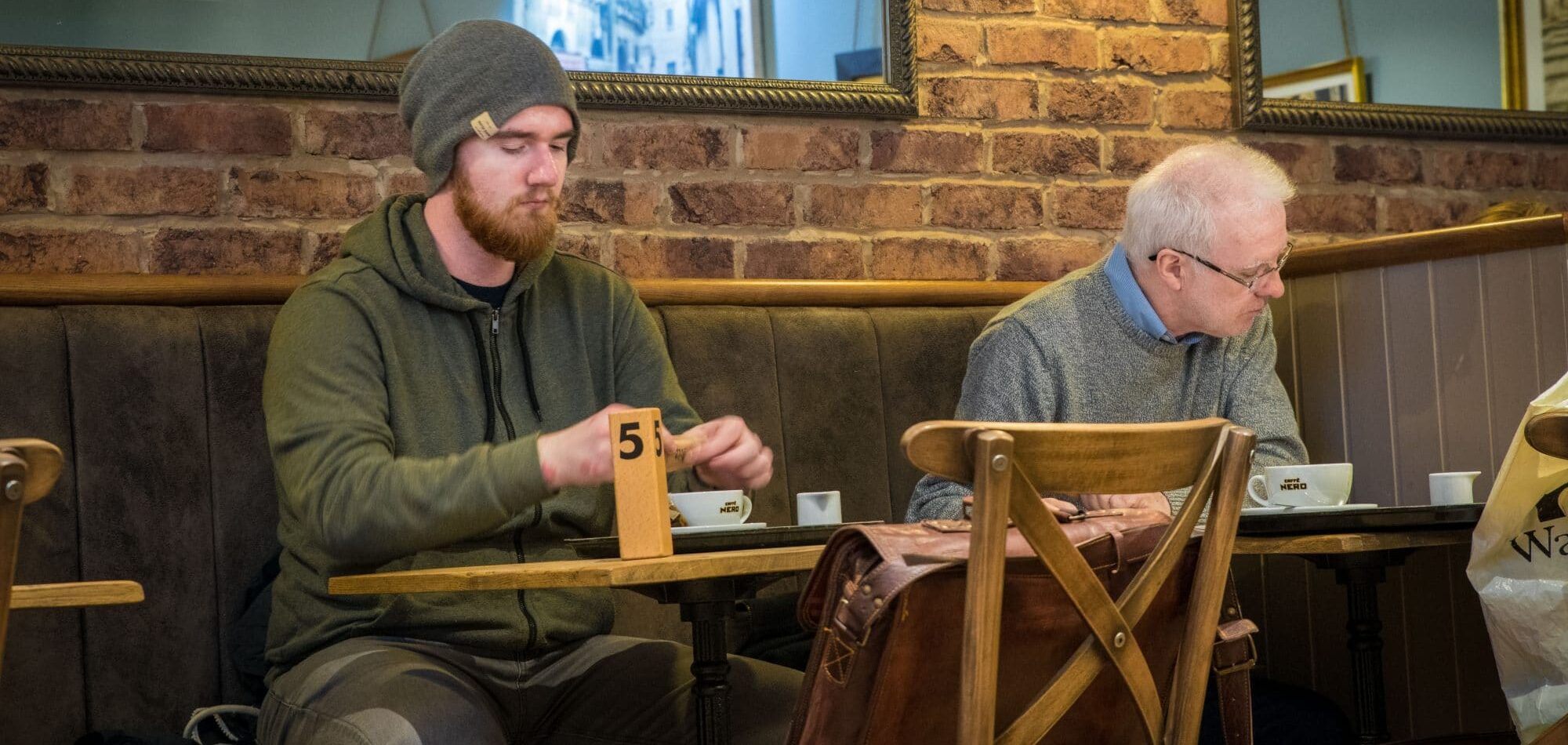 Red beard and cup of tea