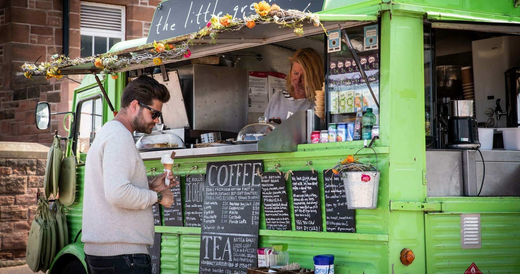 Un helado en Portobello Beach