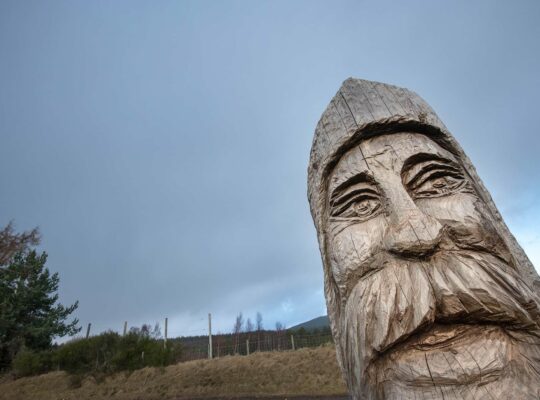¡ En Carrbridge sí que saben cómo manejar la motosierra !