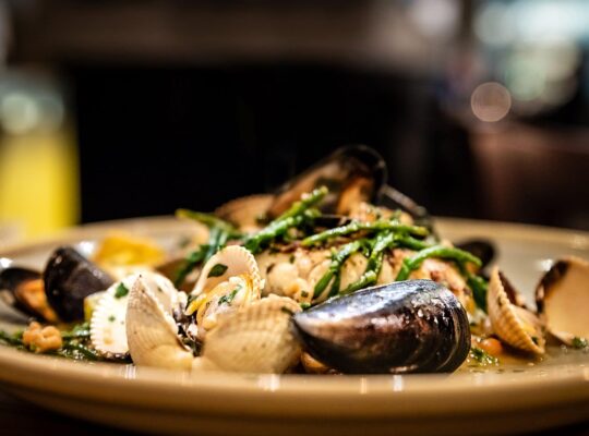 Cockels, mussels and cod : yum!