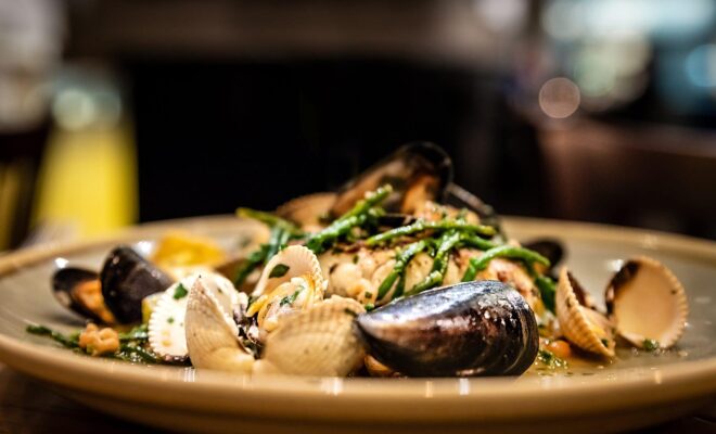 Cockels, mussels and cod : yum!