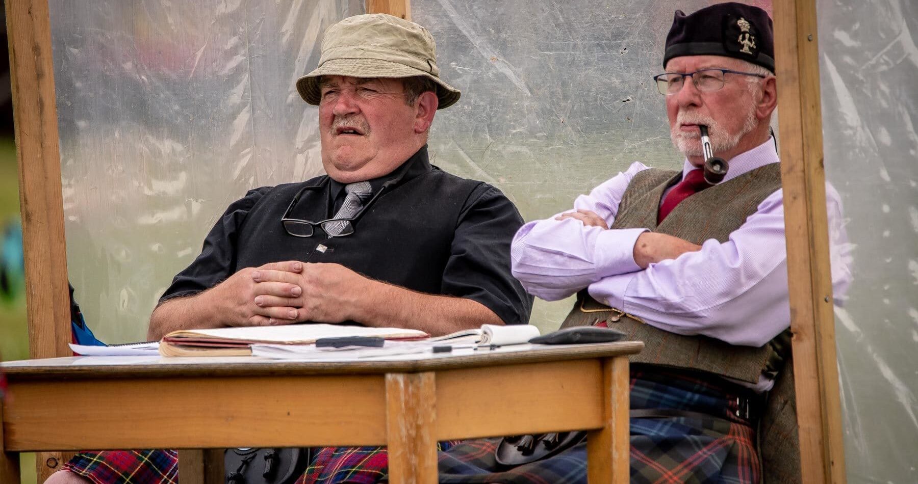 Highland Games, under the expert eye of referees