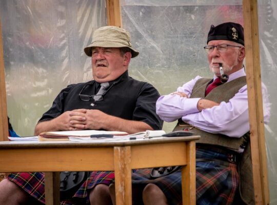 Highland Games, under the expert eye of referees