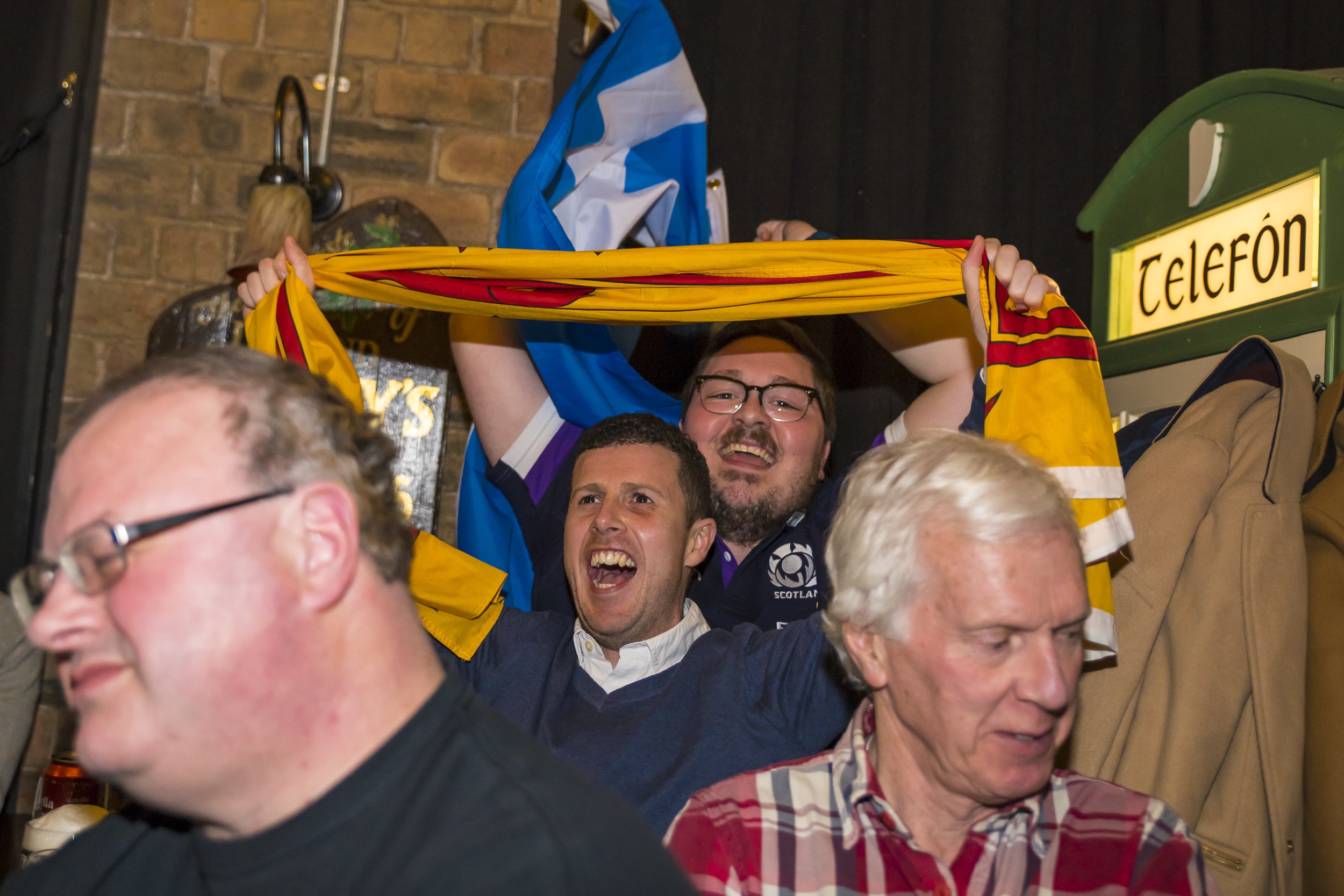 The Saltire and the rampant lion