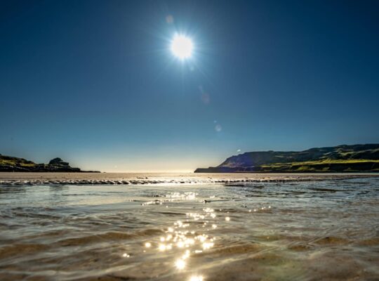 Puesta de sol en Calgary Beach